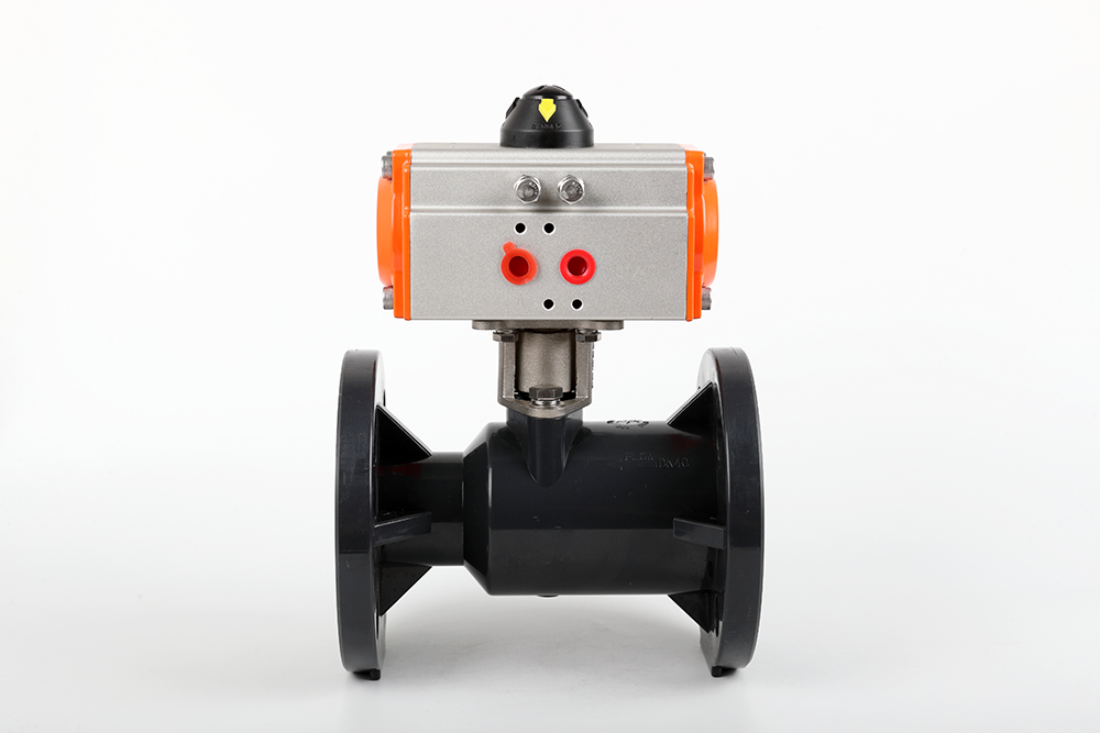 岷县气动法兰一体球阀